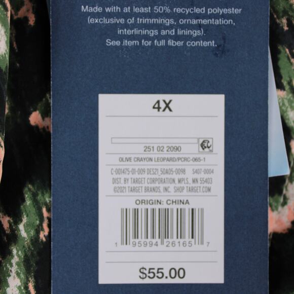 Rachel Comey Quilted Cropped Jacket Women’s 4X Olive Crayon Leopard - Picture 5 of 8